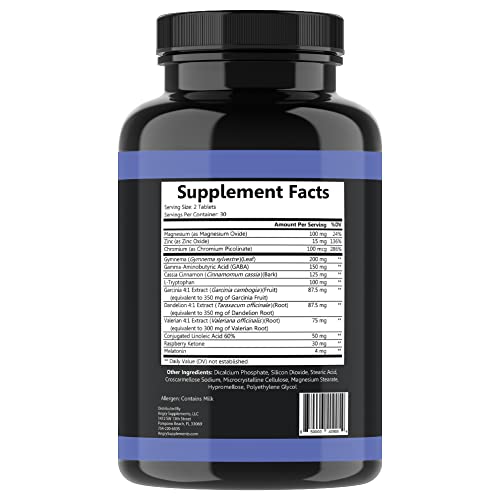 Garcinia Cambogia PM Weight Loss Sleep, All Natural Supplement w/Valerian Root & Melatonin Angry Supplements