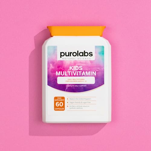 Kids Vitamins - Multivitamin for Kids with Calcium, Zinc, Iron, Vitamin C, B12, D3 and More Purolabs