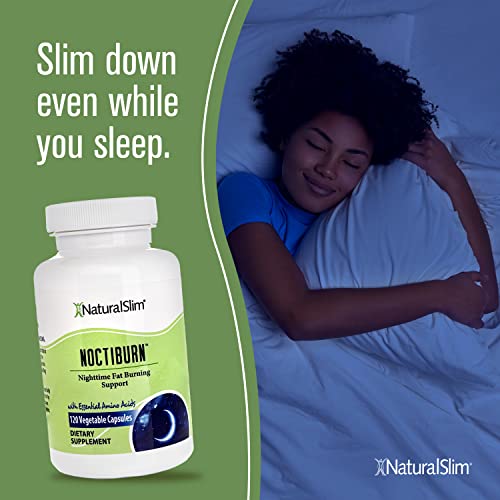 NaturalSlim NoctiBurn Night Fat Burning Support & Metabolism Support Supplements with Essentials NaturalSlim