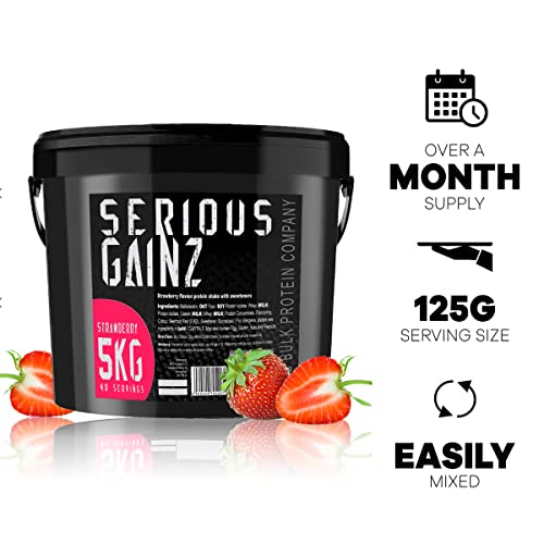 The Bulk Protein Company, SERIOUS GAINZ - Whey Protein Powder - Weight Gain, Mass Gainer