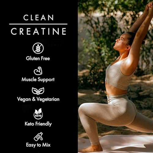 Clean Creatine - 100% Creapure® Creatine Monohydrate Powder for Muscle Growth CLEAN