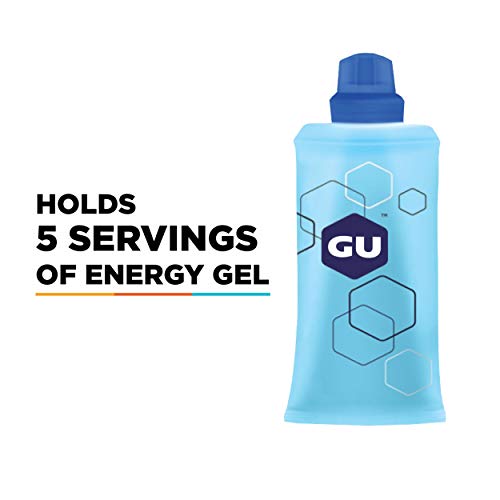 GU Energy Refillable Flask for Sports Nutrition Energy Gel, 5.5-Ounce