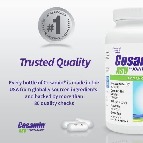 Cosamin ASU Joint Health Supplement – Advanced, Faster-Acting Formula, 90 Capsules Nutramax Laboratories