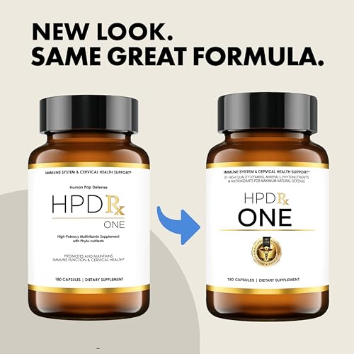HPD Rx ONE Immunity Boost Multivitamin HPV Supplements for Women and Men HPD Rx