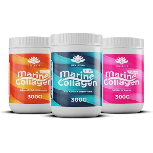 Pure Hydrolysed Marine Collagen Powder 300g | Berry Flavour | Type 1 and 3 Hellenia