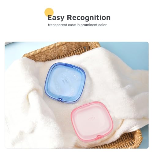 Slim Transparent Aligner Case with Magnetic Closure, Small Compact Retainer Holder Fits Maobuli