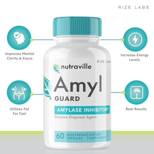 rize labs Nutraville Amyl Guard Dietary Supplement, Nutraville Amyl Guard Weight Loss Pills rize labs