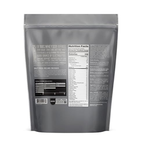 Isopure Protein Powder, Zero Carb Whey Isolate, Gluten Free, Lactose Free, 25g Protein Isopure