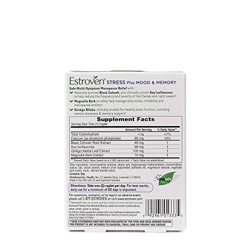 Estroven Stress Mood Memory, 30 Count Estroven