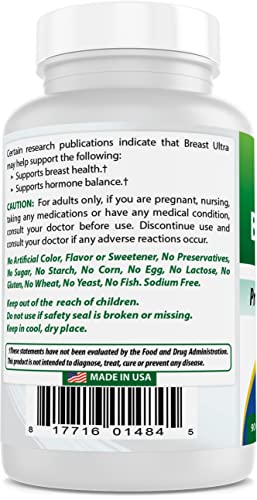 Best Naturals Breast-Ultra Breast Enlargement Pills 90 Capsules Best Naturals