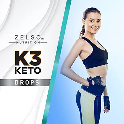 (3 Pack) K3 Keto Drops for Weight Loss - Fat Burner & Metabolism Booster | Advanced Keto