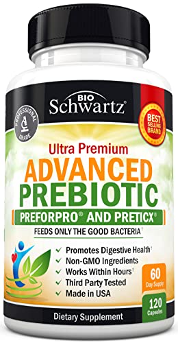 Prebiotics for Advanced Gut Health - Immune System Support & Dietary Fiber 