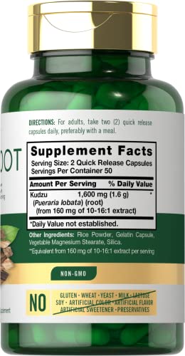 Carlyle Kudzu Root | 100 Extract Capsules | Non-GMO and Gluten Free Formula Carlyle