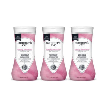 Summer's Eve Cleansing Wash, Simply Sensitive, 9 Fl Oz (Pack of 3)