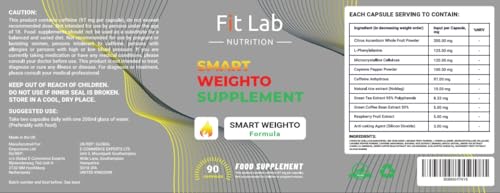 FIT LAB -90 Capsules - for Women & Men - Weighto Management - 45 Days Supply FIT LAB NUTRITION