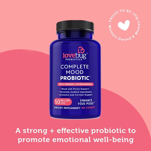 Lovebug Complete Mood Probiotic | 10 Clinically Studied Probiotic Strains & Patented lovebug PROBIOTICS