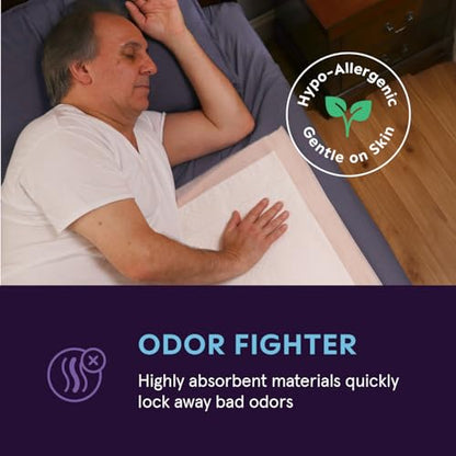 XXL Bed Pads, 5-Layer Disposable 30 x 36 Chucks Pee Pads for Incontinen