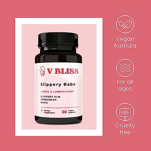 V Bliss Slippery Babe Vaginal Moisturizer Capsules | Relieves Vaginal Dryness with Slippery Elm V Bliss