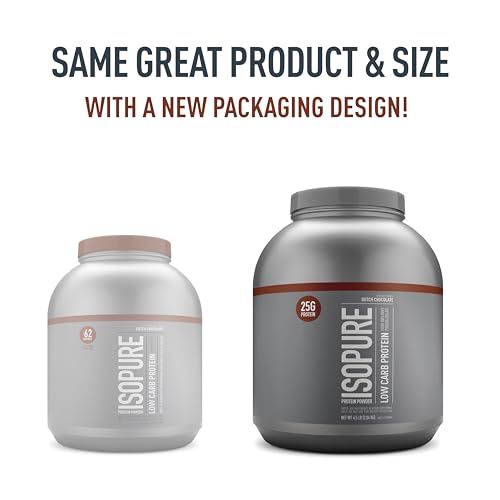 Isopure Protein Powder, Whey Isolate with Vitamin C & Zinc for Immune Support, 25g Protein Isopure