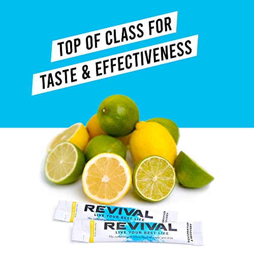 Revival Rapid Rehydration, Electrolytes Powder - High Strength Vitamin C, B1, B3, B5, B12 Revival Shots