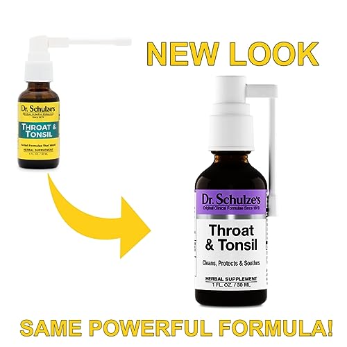 Dr. Schulze's Throat & Tonsil | Cool, Soothe & Protect | Herbal Supplement | Vegan & Koshe Dr. Schulze's