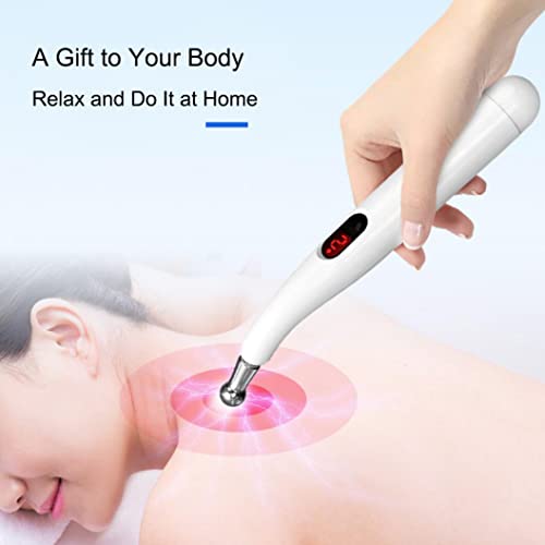 koouood Acupuncture Pen, 5-in-1 Pulse Massage Pen, USB Rechargeable Electronic Acupuncture Pen koouood