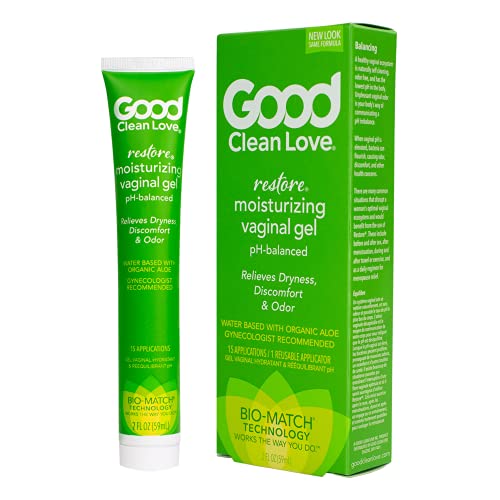 Good Clean Love Restore Moisturizing Vaginal Gel, pH-Balanced, Water-Based with Aloe Vera & Lactic Acid
