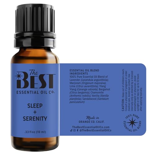 The Best Sleep + Serenity Essential Oil Blend- Premium Grade- 100% Pure & Natural for Aromatherapy The Best Essential Oil Co