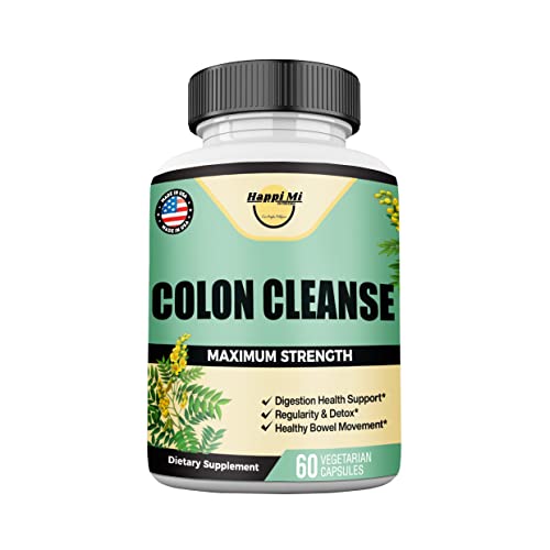 Happi Mi Nutrition Colon Cleanse, Colon Detox, All Natural Herbal Formula, Support Healthy
