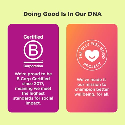 OLLY Pre-Game Energize Workout Gummy Rings, S7 Plant-Based Blend, B Vitamins, Berry OLLY