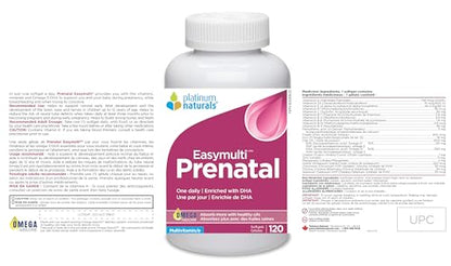 Platinum Naturals EasyMulti Prenatal, 120 CT