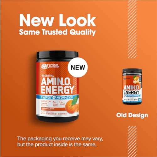 Optimum Nutrition Amino Energy Powder Plus Hydration, with BCAA, Electrolytes Optimum Nutrition