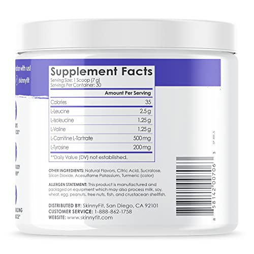 SkinnyFit Repair & Recover 30 Servings: BCAA Powder for Women, Branched Chain Amino SkinnyFit