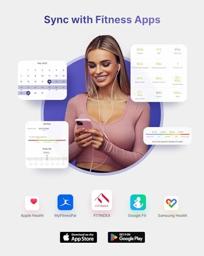 FITINDEX Smart Scale, FSA HSA Eligible Scale for Body Weight, Body Fat Scale with All-in-one FITINDEX