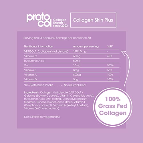 Proto-Col Collagen and Hyaluronic Acid Strong Supplement with Vitamin A, C and D Proto-Col