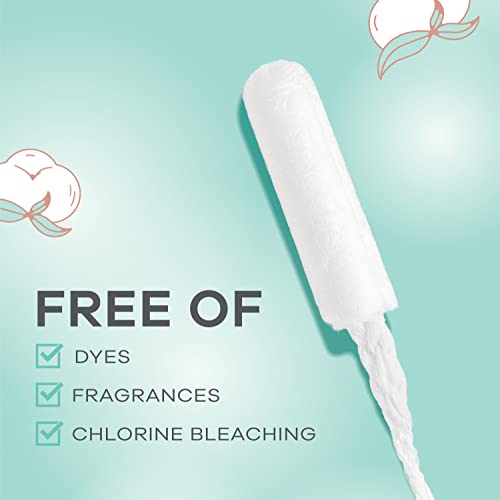 TAMPAX Pure 100% Organic Cotton Core Super Absorbency Tampons - 24 ct Tampax