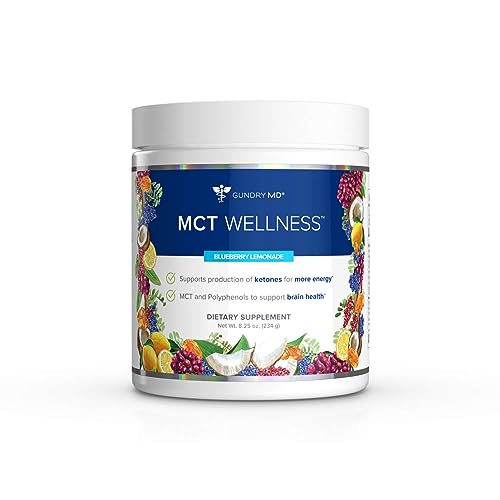 Gundry MD MCT Wellness Powder to Support Energy, Ketone Production and Brain Health
