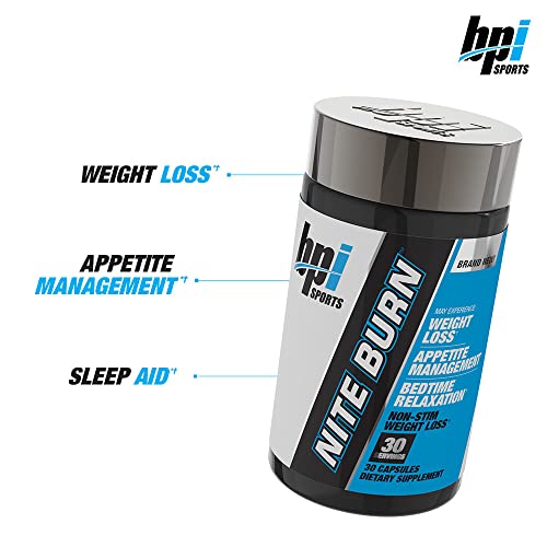 BPI Sports Nite burn – Nighttime Fat Burner & Sleep Support – Keto-Friendly – Weight Loss BPI Sports