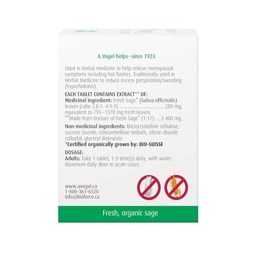 Menopause Feminine (30Tablets) Vogel Sage 1000mg Hot Flashes Vogel- Hot Flashes Brand: Vogel Vogel