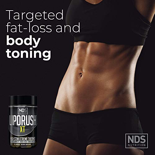 LIPORUSH NDS Nutrition XT - Concentrated Thermogenic with L-Carnitine & Teacrine LIPORUSH