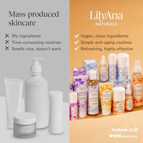 LilyAna Naturals Retinol Face Cream - Anti Aging Moisturizer, Wrinkle Reducer