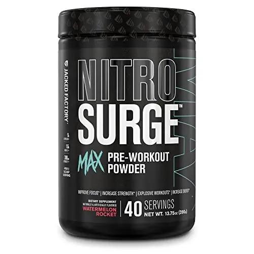 Jacked Factory Nitrosurge Max Nootropic Pre Workout Powder - Premium Pre Workout