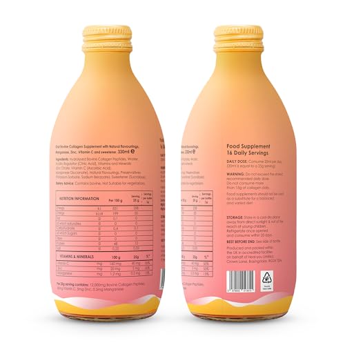 Collagen Supplements for Women, Highest-Dose 12000mg Liquid Collagen Peptides, Bovine Collagen Healu