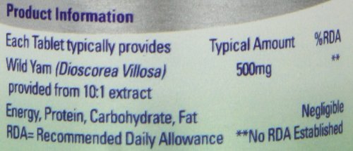 FSC 500mg Wild Yam - Pack of 90 Tablets FSC