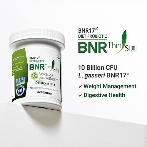AceBiome BNRThin S30, Lactobacillus Gasseri BNR17, 10 Billion CFU Guaranteed