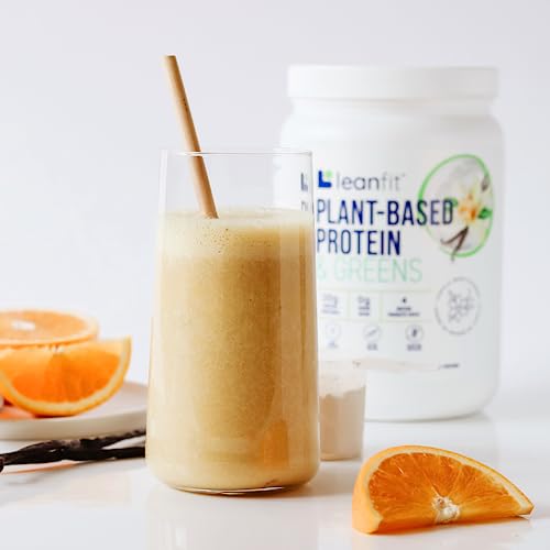 LeanFit Plant-Based Protein & Greens Natural Vanilla – 20g Plant Protein + 4 Leafy Greens LeanFit