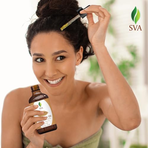 SVA Fenugreek Oil 4oz (118ml) Premium Carrier Oil with Dropper for Hair Care, Hair Oiling, Scalp Massage SVA ORGANICS
