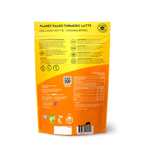 Planet Paleo Pure Collagen - Turmeric Latte (260g, 25 Servings) Planet Paleo