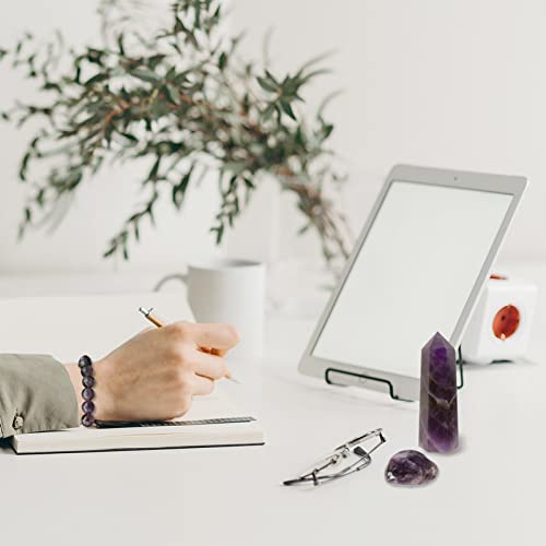 Goplemo Crystals and Healing Stones Gift Set, Amethyst Healing Crystals Set for Reiki Meditation Goplemo