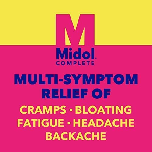 Midol Complete Caplets with Acetaminophen for Menstrual Symptom Relief - 50 Count Midol